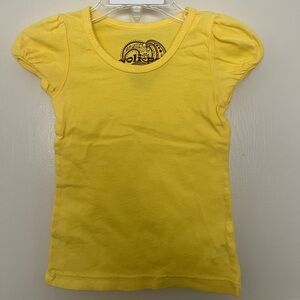 Yoli Poli brand new, organic cotton, yellow t shirt